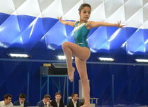 Bakıda qadın idman gimnastikası üzrə akrobatların çoxnövçülükdə çıxışı başlayıb. Azərbaycan, 4 dekabr 2015